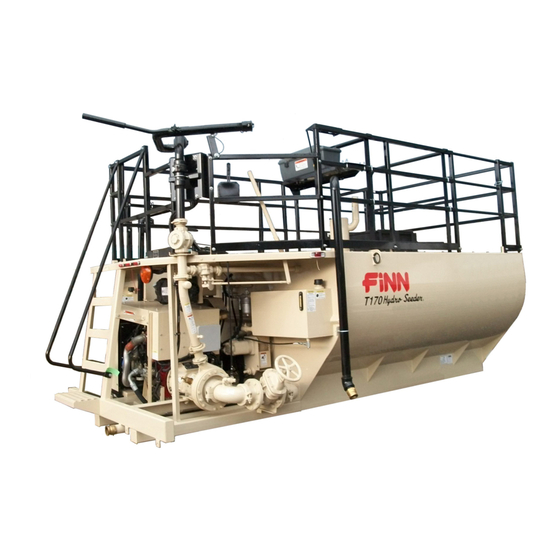 Finn HydroSeeder T170 MB Operator Instructions And Parts Manual