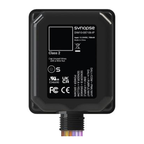 Synapse DIM10-087-06-IP Quick Start Manual