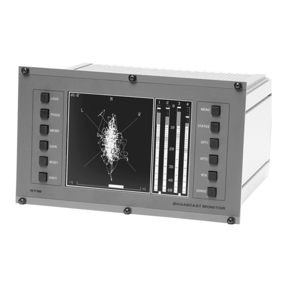 RTW BroadcastMonitor X Series Operating Manual