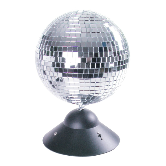 EuroLite Mirrorball with base User Manual