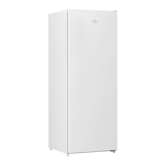 Beko RFSE200T20W Upright Freezer Manuals