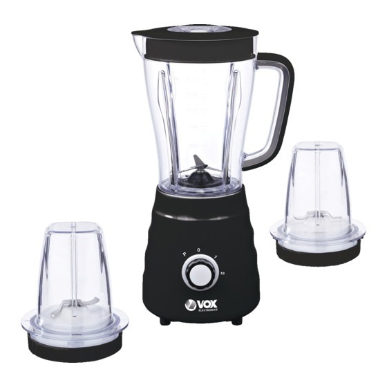 User Manuals: VOX electronics TM-6003 Blender