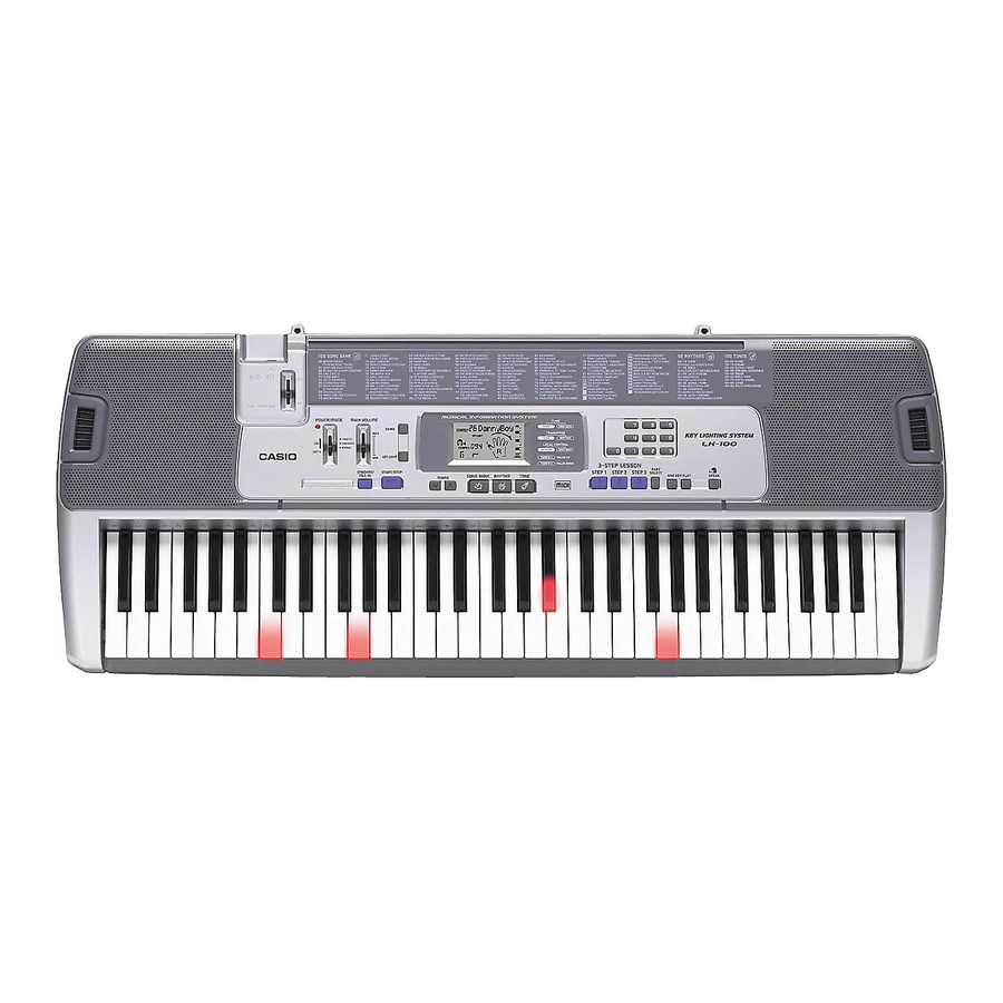 Casio LK100 - Lighted Keyboard With LCD Display Manuals