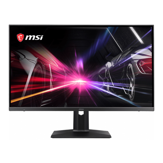 MSI Optix MAG271R Manual