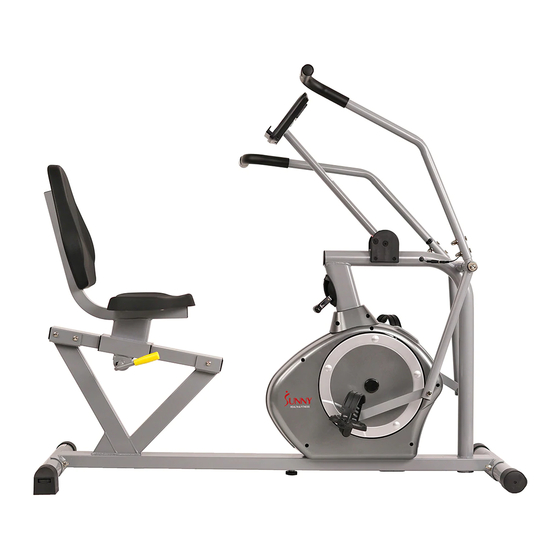 Sunny Health & Fitness SF-RB4708 User Manual
