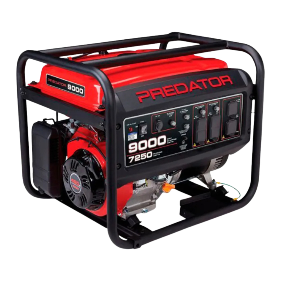 Predator 9000 Watt Portable Generator Manual