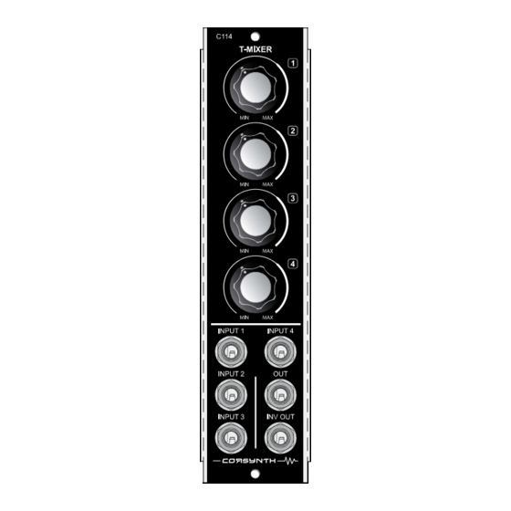 Corsynth T-MIXER C114 User Manual