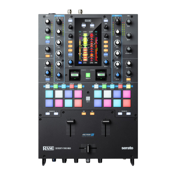 Rane SEVENTY-TWO MKII Manuals