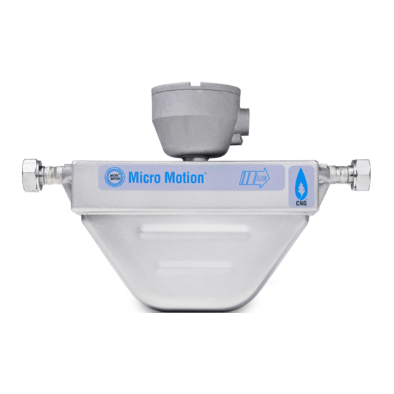 Emerson MICROMOTION CNG050 Installation Manual