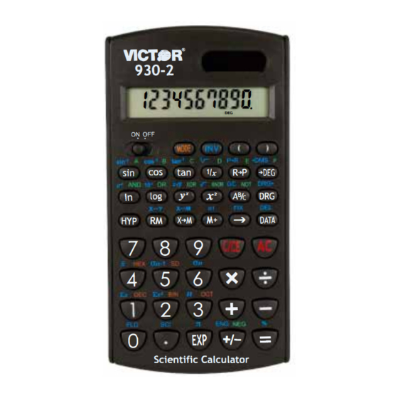 Victor 930-2 Instruction Manual