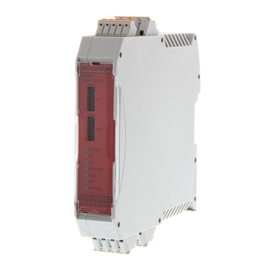 Omron G9SR Series Operation Manual