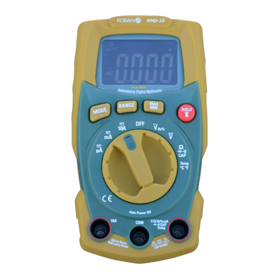 koban KMD-16 Manual