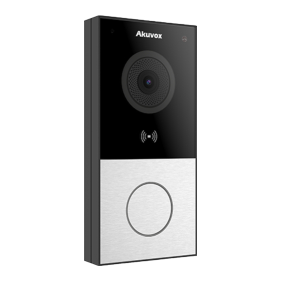 Akuvox e12 quick manual pdf download manualslib