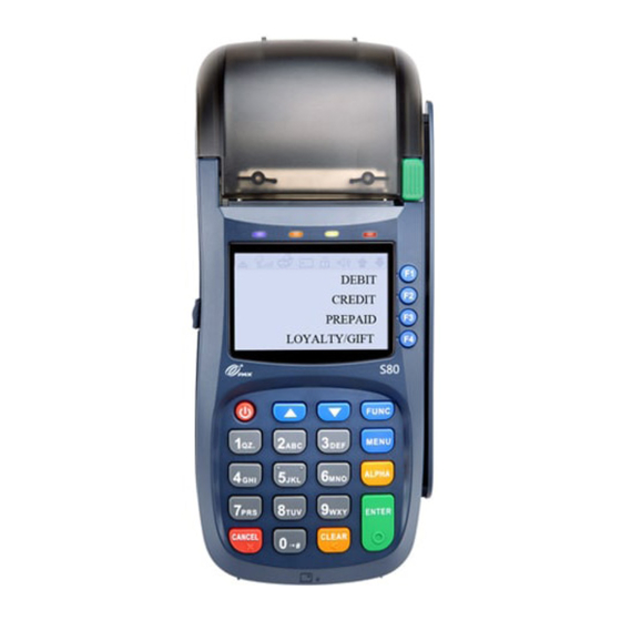 PAX S80 Quick Reference Manual