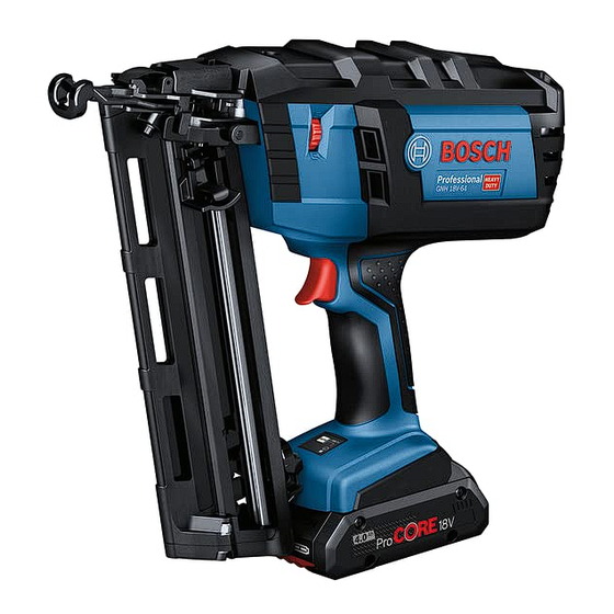 Bosch Professional GNH 18V-64 M Manuals