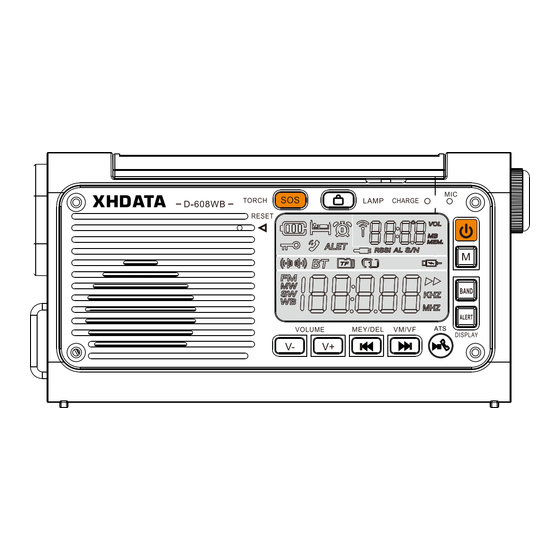 XHDATA D-608 WB User Manual