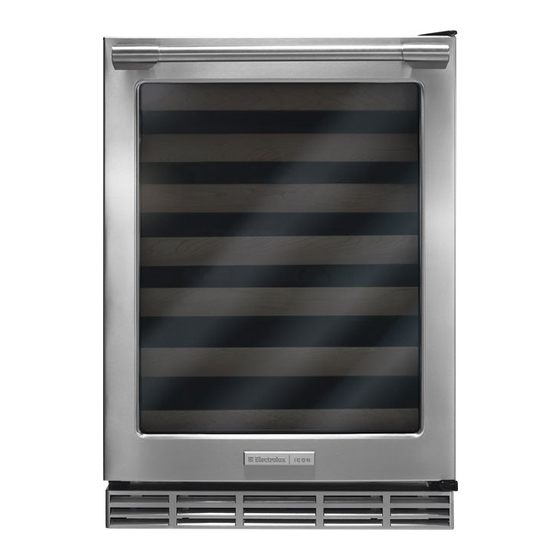 Electrolux E24WC75HPS - Icon - Professional Series 48 Bottle Wine Cooler Use And Care Manual