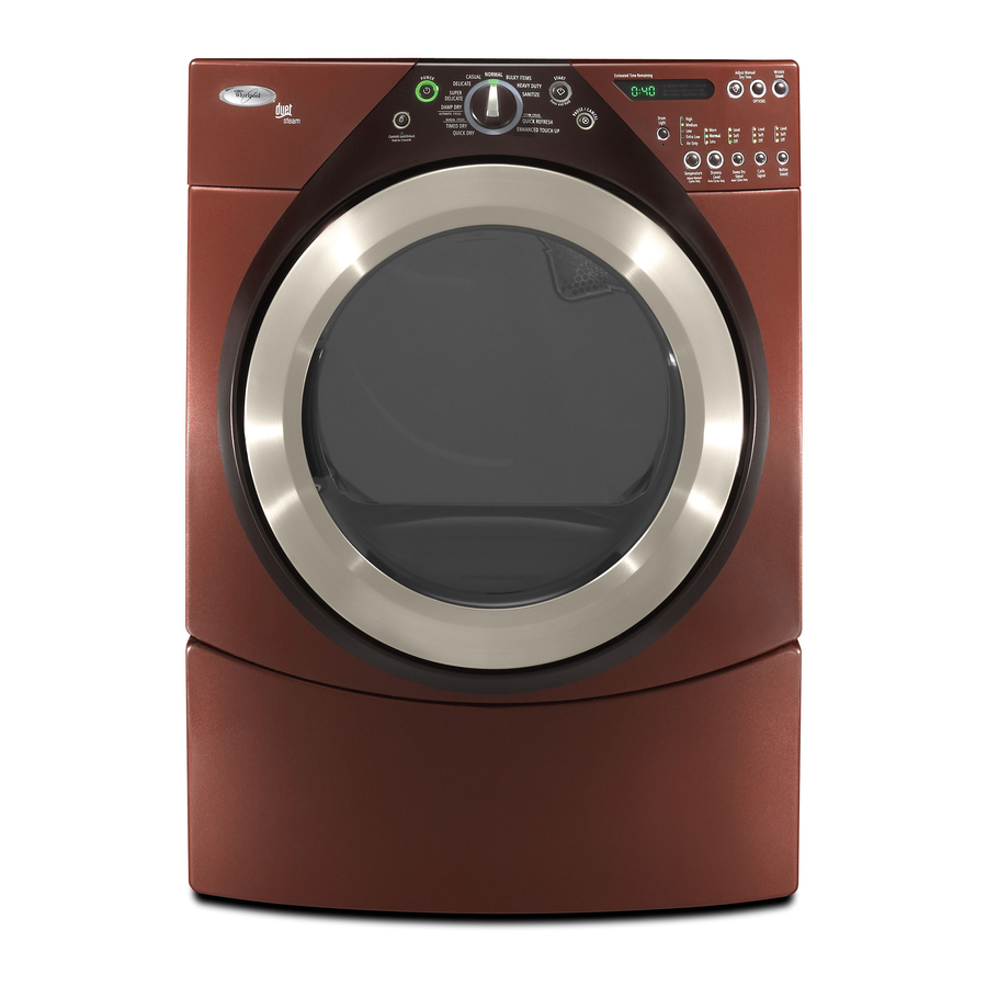 Whirlpool WED9500TW2 Use & Care Manual