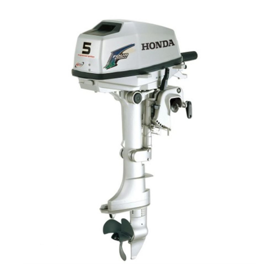 Honda Outboard Motor BF5A Owner's Manual