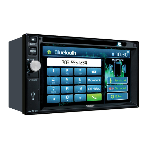 Jensen VX3022 Installation & Quick Start Manual