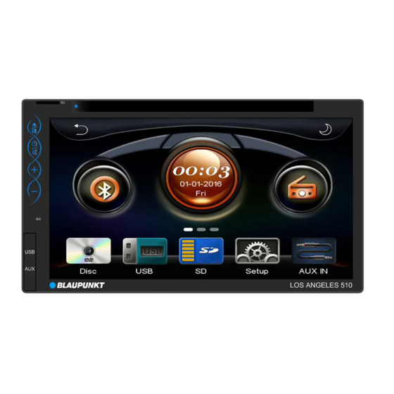 Blaupunkt Los Angeles 510 Operating And Installation Instructions