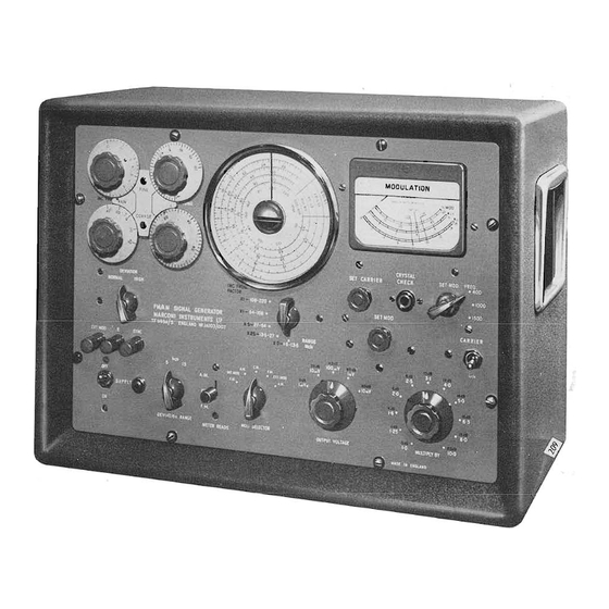 Marconi Instruments TF 995A/5 Generator Manuals