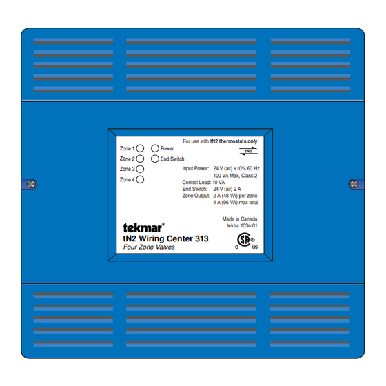 Tekmar 313 Installation & Operation Manual