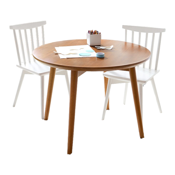 pottery barn kids SPINDLE PLAY TABLE Manual