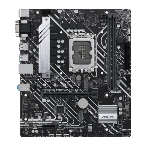 Asus PRIME H610M-A D4 Manuals