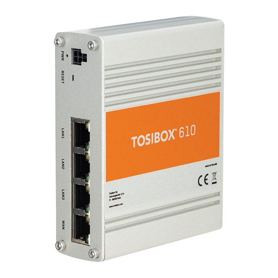 Tosibox 610 Quick Start Manual