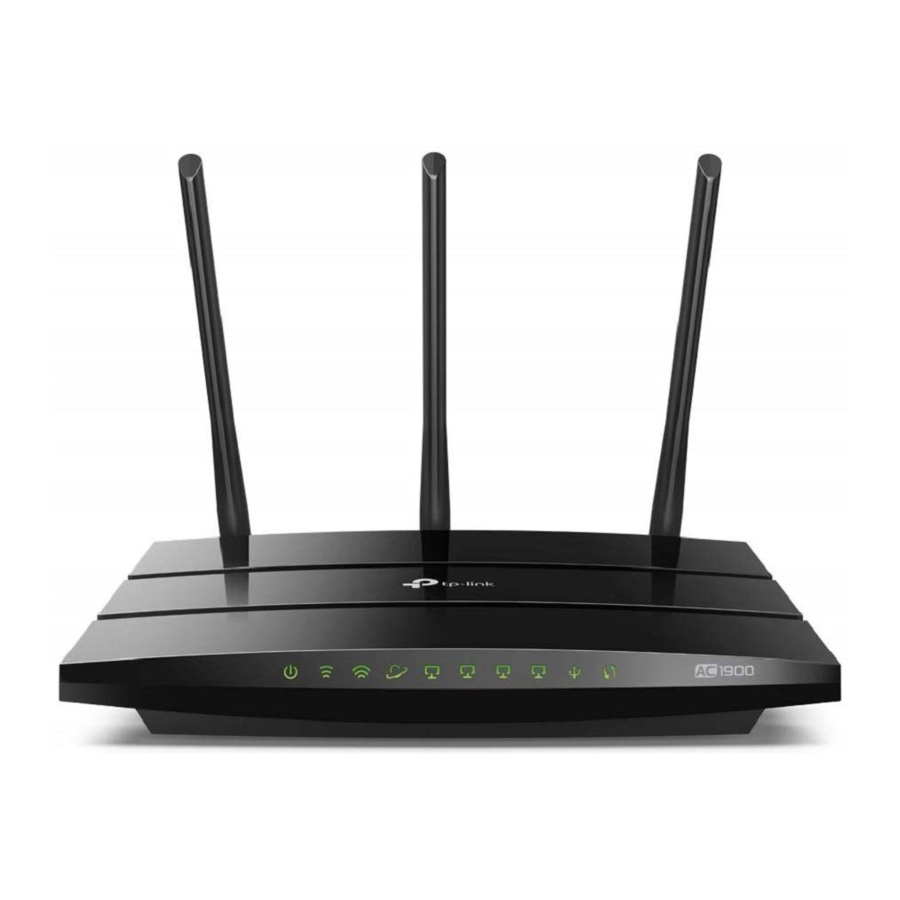TP-Link Archer A9 - Wireless Dual-Band Router Quick Installation Guide