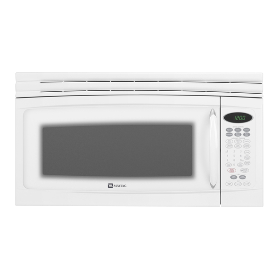 Maytag MMV5207BAQ - 2.0 cu. Ft. Microwave Use & Care Manual