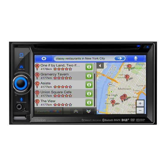 Clarion nx504e Owner's Manual