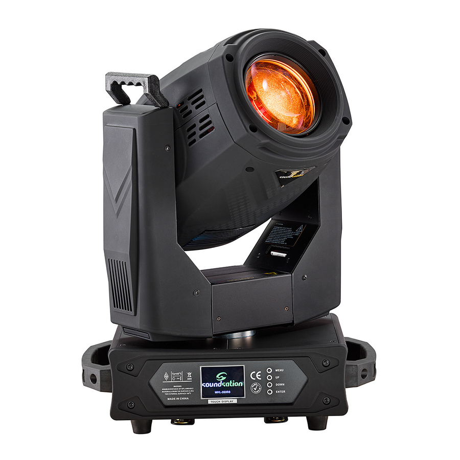 User Manuals: soundsation MHL-350BS Moving Head