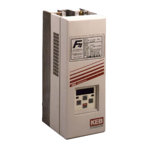 KEB COMBIVERT F4-S Series Instruction Manual