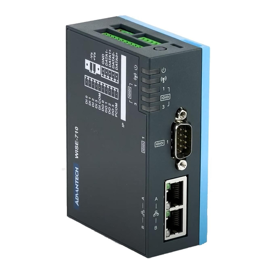 Advantech WISE-710-N600A IoT Gateway Manuals