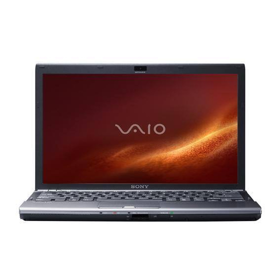 Sony VAIO VGN-Z500 Series User Manual