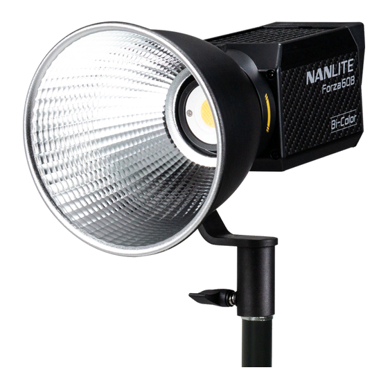 NANLITE Forza 60B Bi-Color LED Spotlight Manuals