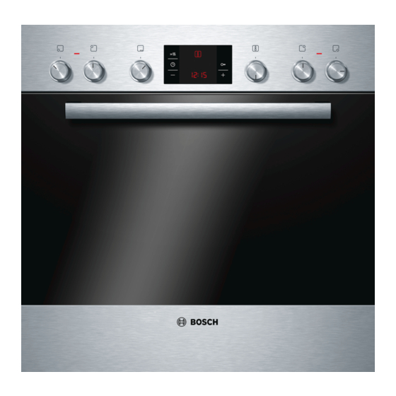 Bosch HEA23B1 3 Series Instruction Manual
