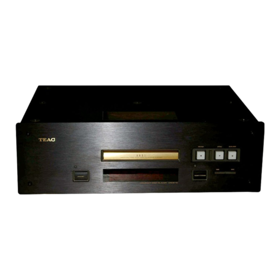 Teac VRDS-10 Owner's Manual