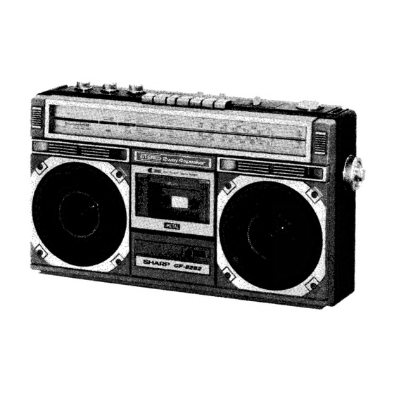 Sharp GF-6265ZL Service Manual