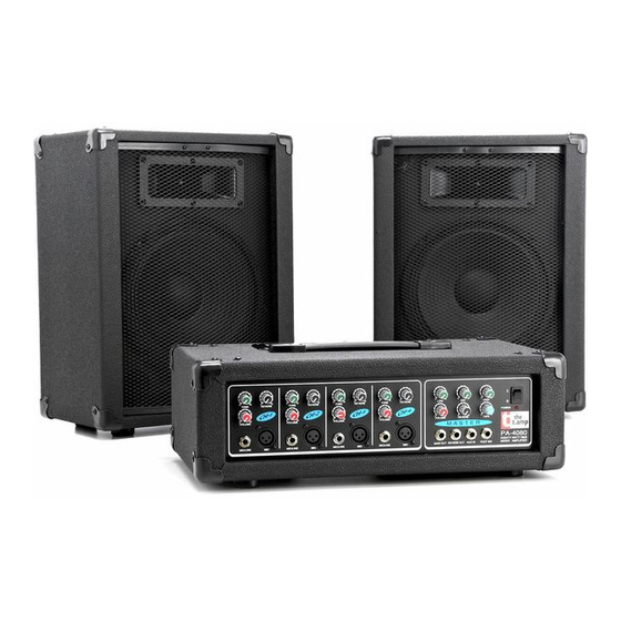 thomann the t.amp PA 4080 User Manual