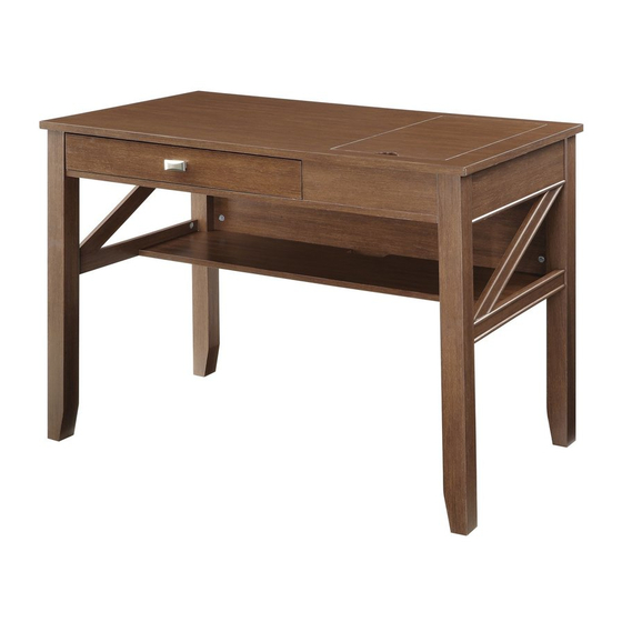 OSP Designs LANDON WRITING DESK LDN25 Assembly Instructions Manual