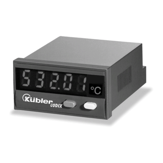 Kübler Codix 532 Manual