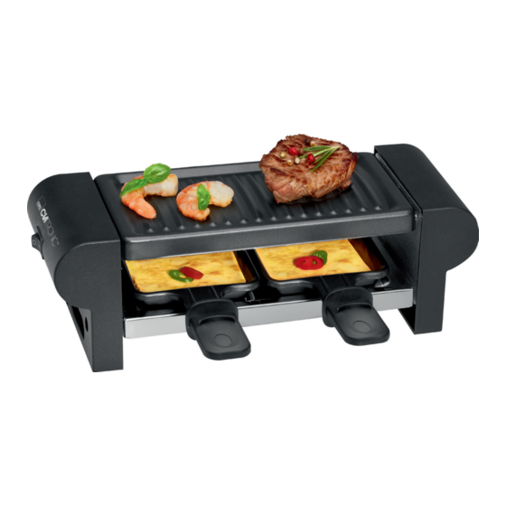 Clatronic RG 3592 Electric Raclette Grill Manuals