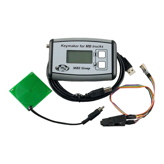 MBE Keymaker for MB trucks User Manual