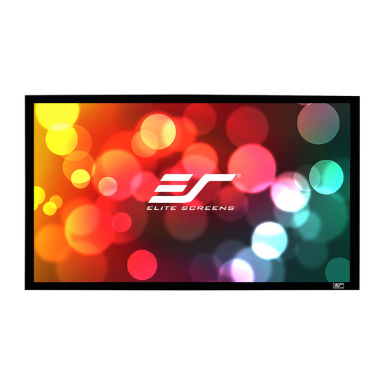 Elite Screens ezFrame Series User Manual
