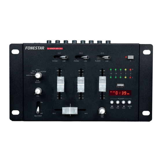FONESTAR MIX-3DJ Instruction Manual