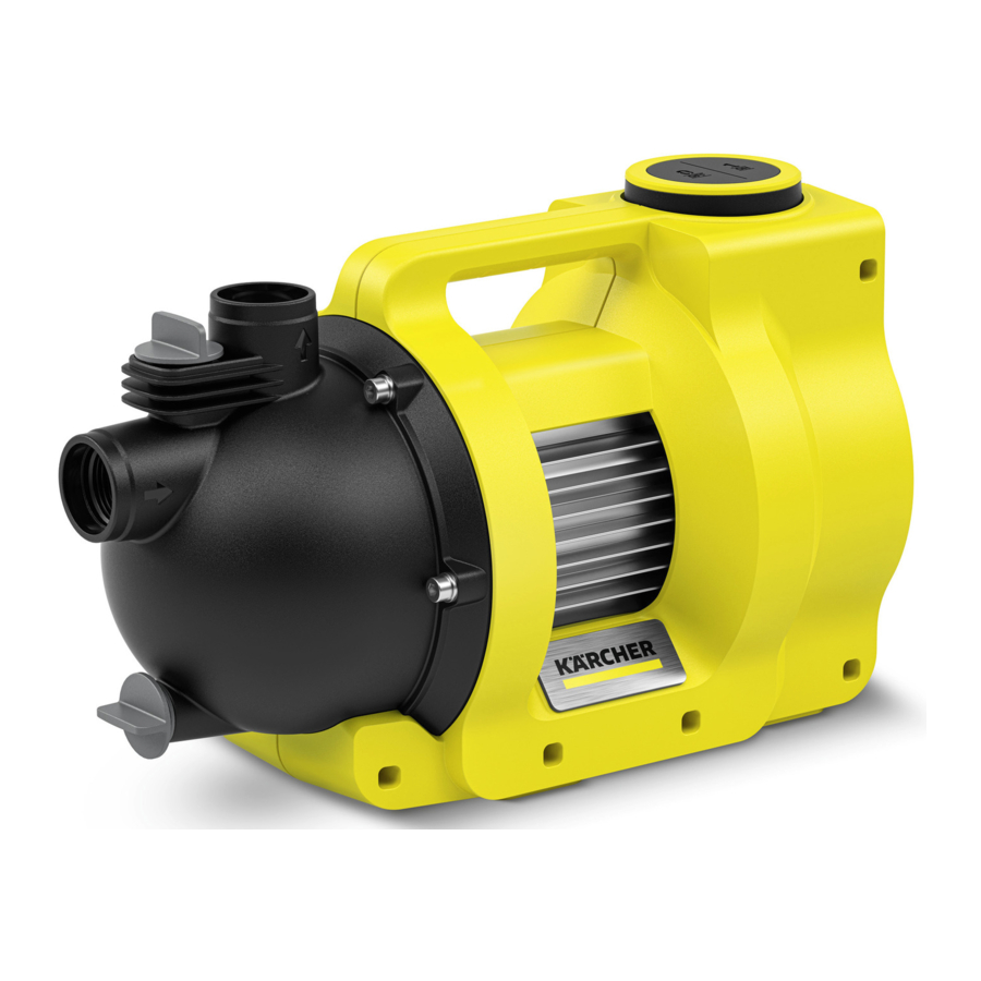 Kärcher BP 4.500 Garden, BP 5.000 Garden, BP 6.000 Garden, BP 7.000 Garden - Booster Pump for Garden Manual