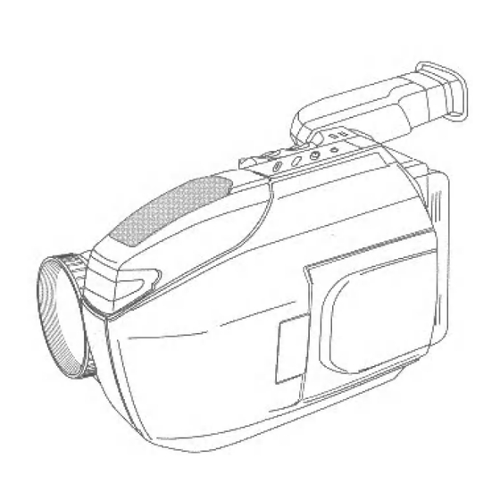 Panasonic Palmcorder PalmSight Quasar VM-L451 Operating Instructions Manual